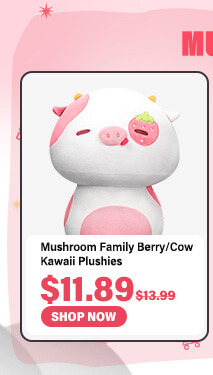  Mushroom Family BerryCow Kawaii Plushies. $11.89::. D 